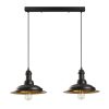 Modern Black Wall Lamp, MDF Body, 60 x 12 x 33 cm, E27 Socket (Max 40W), IP20, Pluggable, Laser-Cut Design, Stylish & Functional Lighting for Any Space