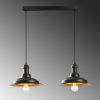 Modern Black Wall Lamp, MDF Body, 60 x 12 x 33 cm, E27 Socket (Max 40W), IP20, Pluggable, Laser-Cut Design, Stylish & Functional Lighting for Any Space