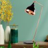 Scandinavian Style Table Lamp, Black & Copper, 30 x 30 x 60 cm | Metal Body, E27 Socket (Max 40W), IP20 | Elegant Design for Modern Home & Office, 200 cm Cable Length, Perfect for Any Space