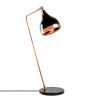 Scandinavian Style Table Lamp, Black & Copper, 30 x 30 x 60 cm | Metal Body, E27 Socket (Max 40W), IP20 | Elegant Design for Modern Home & Office, 200 cm Cable Length, Perfect for Any Space