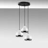 Modern Black Wall Lamp, MDF Body, 60 x 12 x 33 cm, E27 Socket (Max 40W), IP20, Pluggable, Laser-Cut Design, Stylish & Functional Lighting for Any Space