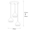 Modern Black Wall Lamp, MDF Body, 60 x 12 x 33 cm, E27 Socket (Max 40W), IP20, Pluggable, Laser-Cut Design, Stylish & Functional Lighting for Any Space