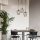 Modern Black Wall Lamp, MDF Body, 60 x 12 x 33 cm, E27 Socket (Max 40W), IP20, Pluggable, Laser-Cut Design, Stylish & Functional Lighting for Any Space
