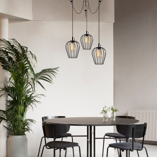 Modern Black Wall Lamp, MDF Body, 60 x 12 x 33 cm, E27 Socket (Max 40W), IP20, Pluggable, Laser-Cut Design, Stylish & Functional Lighting for Any Space
