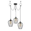 Modern Black Wall Lamp, MDF Body, 60 x 12 x 33 cm, E27 Socket (Max 40W), IP20, Pluggable, Laser-Cut Design, Stylish & Functional Lighting for Any Space