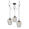 Modern Black Wall Lamp, MDF Body, 60 x 12 x 33 cm, E27 Socket (Max 40W), IP20, Pluggable, Laser-Cut Design, Stylish & Functional Lighting for Any Space
