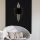 Modern Wall Lamp with Metal Body, Black & Silver, 75 x 10 x 22 cm | E27 Socket, Max 40W | Includes Setup Instructions | Polished Finish, Stylish & Functional Lighting for Home & Office