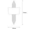 Modern Black Wall Lamp, MDF Body, 60 x 12 x 33 cm, E27 Socket (Max 40W), IP20, Pluggable, Laser-Cut Design, Stylish & Functional Lighting for Any Space