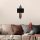 Modern Black Wall Lamp, MDF Body, 60 x 12 x 33 cm, E27 Socket (Max 40W), IP20, Pluggable, Laser-Cut Design, Stylish & Functional Lighting for Any Space