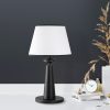 Modern Black Wall Lamp, MDF Body, 60 x 12 x 33 cm, E27 Socket (Max 40W), IP20, Pluggable, Laser-Cut Design, Stylish & Functional Lighting for Any Space