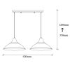 Modern Black Wall Lamp, MDF Body, 60 x 12 x 33 cm, E27 Socket (Max 40W), IP20, Pluggable, Laser-Cut Design, Stylish & Functional Lighting for Any Space