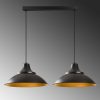 Modern Black Wall Lamp, MDF Body, 60 x 12 x 33 cm, E27 Socket (Max 40W), IP20, Pluggable, Laser-Cut Design, Stylish & Functional Lighting for Any Space