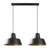 Modern Black Wall Lamp, MDF Body, 60 x 12 x 33 cm, E27 Socket (Max 40W), IP20, Pluggable, Laser-Cut Design, Stylish & Functional Lighting for Any Space