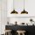 Modern Industrial Chandelier, Black & Gold, 68 x 36 cm, Height 132 cm | Adjustable Height, 2 x E27 Max 40W | Stylish Lighting for Home & Office, Includes Setup Instructions, IP20 Rated