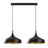 Modern Black Wall Lamp, MDF Body, 60 x 12 x 33 cm, E27 Socket (Max 40W), IP20, Pluggable, Laser-Cut Design, Stylish & Functional Lighting for Any Space