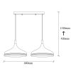 Modern Black Wall Lamp, MDF Body, 60 x 12 x 33 cm, E27 Socket (Max 40W), IP20, Pluggable, Laser-Cut Design, Stylish & Functional Lighting for Any Space