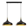 Modern Black Wall Lamp, MDF Body, 60 x 12 x 33 cm, E27 Socket (Max 40W), IP20, Pluggable, Laser-Cut Design, Stylish & Functional Lighting for Any Space