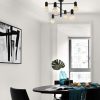 Modern Black Wall Lamp, MDF Body, 60 x 12 x 33 cm, E27 Socket (Max 40W), IP20, Pluggable, Laser-Cut Design, Stylish & Functional Lighting for Any Space