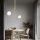 Elegant Modern Chandelier, Gold & White, 100 x 15 cm | Metal Body, Glass Cap, Height: 110 cm | 2 x E27 Socket, IP20 | Perfect for Glam & Scandinavian Decor, Includes Setup Instructions