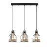 Modern Black Wall Lamp, MDF Body, 60 x 12 x 33 cm, E27 Socket (Max 40W), IP20, Pluggable, Laser-Cut Design, Stylish & Functional Lighting for Any Space