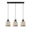 Modern Black Wall Lamp, MDF Body, 60 x 12 x 33 cm, E27 Socket (Max 40W), IP20, Pluggable, Laser-Cut Design, Stylish & Functional Lighting for Any Space