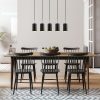 Modern Black Wall Lamp, MDF Body, 60 x 12 x 33 cm, E27 Socket (Max 40W), IP20, Pluggable, Laser-Cut Design, Stylish & Functional Lighting for Any Space