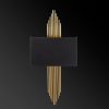 Modern Black Wall Lamp, MDF Body, 60 x 12 x 33 cm, E27 Socket (Max 40W), IP20, Pluggable, Laser-Cut Design, Stylish & Functional Lighting for Any Space