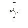 Modern Black Wall Lamp, MDF Body, 60 x 12 x 33 cm, E27 Socket (Max 40W), IP20, Pluggable, Laser-Cut Design, Stylish & Functional Lighting for Any Space