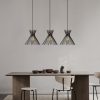 Modern Black Wall Lamp, MDF Body, 60 x 12 x 33 cm, E27 Socket (Max 40W), IP20, Pluggable, Laser-Cut Design, Stylish & Functional Lighting for Any Space