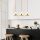 Modern Black Wall Lamp, MDF Body, 60 x 12 x 33 cm, E27 Socket (Max 40W), IP20, Pluggable, Laser-Cut Design, Stylish & Functional Lighting for Any Space