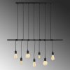 Modern Black Wall Lamp, MDF Body, 60 x 12 x 33 cm, E27 Socket (Max 40W), IP20, Pluggable, Laser-Cut Design, Stylish & Functional Lighting for Any Space
