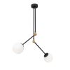 Modern Black Wall Lamp, MDF Body, 60 x 12 x 33 cm, E27 Socket (Max 40W), IP20, Pluggable, Laser-Cut Design, Stylish & Functional Lighting for Any Space