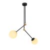 Modern Black Wall Lamp, MDF Body, 60 x 12 x 33 cm, E27 Socket (Max 40W), IP20, Pluggable, Laser-Cut Design, Stylish & Functional Lighting for Any Space