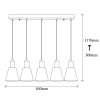 Modern Black Wall Lamp, MDF Body, 60 x 12 x 33 cm, E27 Socket (Max 40W), IP20, Pluggable, Laser-Cut Design, Stylish & Functional Lighting for Any Space