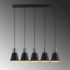 Modern Black Wall Lamp, MDF Body, 60 x 12 x 33 cm, E27 Socket (Max 40W), IP20, Pluggable, Laser-Cut Design, Stylish & Functional Lighting for Any Space