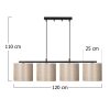 Modern Black Wall Lamp, MDF Body, 60 x 12 x 33 cm, E27 Socket (Max 40W), IP20, Pluggable, Laser-Cut Design, Stylish & Functional Lighting for Any Space