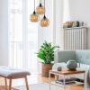 Modern Black Wall Lamp, MDF Body, 60 x 12 x 33 cm, E27 Socket (Max 40W), IP20, Pluggable, Laser-Cut Design, Stylish & Functional Lighting for Any Space