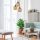 Elegant Chandelier with Metal Body & Glass Cap, 44 x 44 cm, Height 116 cm | Adjustable Height, 3 x E27 Max 40W | Gold & Black Finish | Perfect for Nostalgic Scandinavian & Southwestern Decor