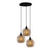 Modern Black Wall Lamp, MDF Body, 60 x 12 x 33 cm, E27 Socket (Max 40W), IP20, Pluggable, Laser-Cut Design, Stylish & Functional Lighting for Any Space