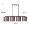 Modern Black Wall Lamp, MDF Body, 60 x 12 x 33 cm, E27 Socket (Max 40W), IP20, Pluggable, Laser-Cut Design, Stylish & Functional Lighting for Any Space