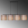 Modern Black Wall Lamp, MDF Body, 60 x 12 x 33 cm, E27 Socket (Max 40W), IP20, Pluggable, Laser-Cut Design, Stylish & Functional Lighting for Any Space