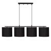 Modern Black Wall Lamp, MDF Body, 60 x 12 x 33 cm, E27 Socket (Max 40W), IP20, Pluggable, Laser-Cut Design, Stylish & Functional Lighting for Any Space