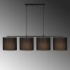 Modern Black Wall Lamp, MDF Body, 60 x 12 x 33 cm, E27 Socket (Max 40W), IP20, Pluggable, Laser-Cut Design, Stylish & Functional Lighting for Any Space