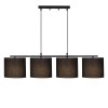 Modern Black Wall Lamp, MDF Body, 60 x 12 x 33 cm, E27 Socket (Max 40W), IP20, Pluggable, Laser-Cut Design, Stylish & Functional Lighting for Any Space