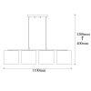 Modern Black Wall Lamp, MDF Body, 60 x 12 x 33 cm, E27 Socket (Max 40W), IP20, Pluggable, Laser-Cut Design, Stylish & Functional Lighting for Any Space