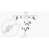 Modern Black Wall Lamp, MDF Body, 60 x 12 x 33 cm, E27 Socket (Max 40W), IP20, Pluggable, Laser-Cut Design, Stylish & Functional Lighting for Any Space