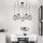 Industrial Black Chandelier, 120 cm Diameter, Adjustable Height 130 cm | Metal Body, 5 x E27 Sockets, IP20 | Perfect for Nostalgic Home Decor & Modern Spaces, Includes Setup Instructions