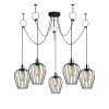 Modern Black Wall Lamp, MDF Body, 60 x 12 x 33 cm, E27 Socket (Max 40W), IP20, Pluggable, Laser-Cut Design, Stylish & Functional Lighting for Any Space