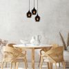 Modern Black Wall Lamp, MDF Body, 60 x 12 x 33 cm, E27 Socket (Max 40W), IP20, Pluggable, Laser-Cut Design, Stylish & Functional Lighting for Any Space