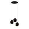 Modern Black Wall Lamp, MDF Body, 60 x 12 x 33 cm, E27 Socket (Max 40W), IP20, Pluggable, Laser-Cut Design, Stylish & Functional Lighting for Any Space